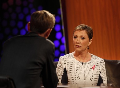 Majella O'Donnell speaking to Ryan Tubridy.