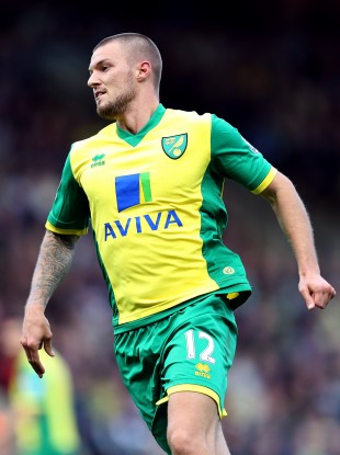 Pilkington in action for Norwich.