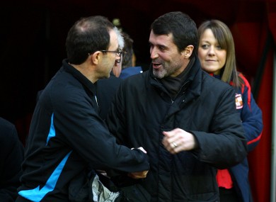 Keane and O'Neill meeting as opposing managers in 2007.
