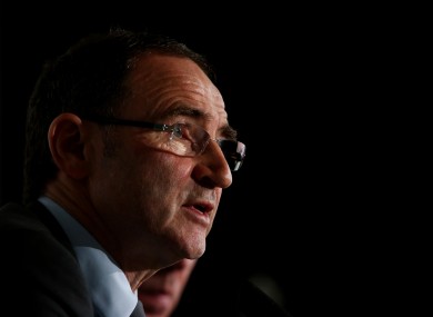 O'Neill at Saturday's press conference.