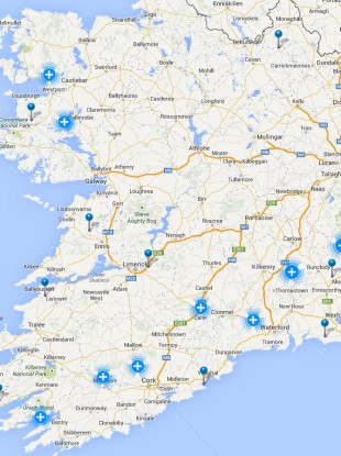 How the faults across Ireland look.