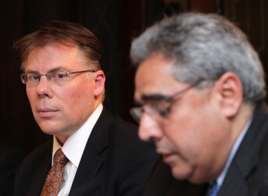 IMF's Mission Chiefs to Ireland, Craig Beaumont (left) and Ajai Chopra.