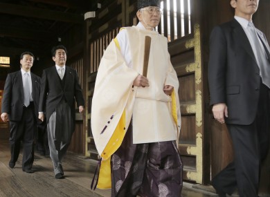 Japanese Prime Minister Shinzo Abe's war shrine visit