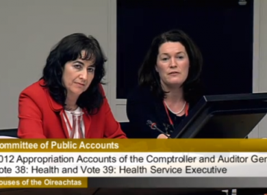 CEO of the Mater Hospital, Mary Day, left, at the PAC meeting.