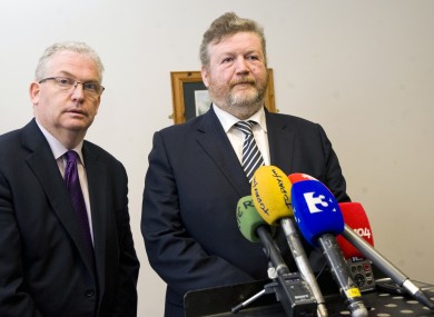 HSE Director General Tony O'Brien and Health Minister James Reilly
