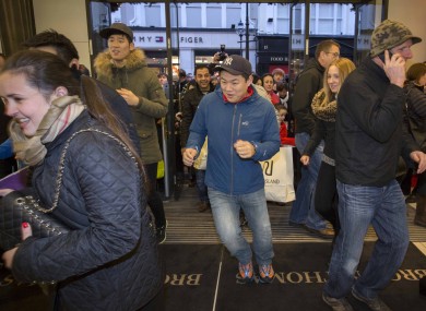 The doors open at Brown Thomas, Dublin, yesterday