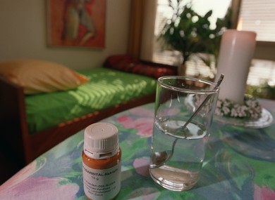 The interior of a flat in the city centre of Zurich rented by the euthanasia organisation Dignitas, and where some of their patients spend their last moments.