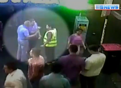 CCTV footage of the 10 November 2013 attack.