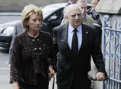 Peter Sutherland at the former Taoiseach's funeral in May 2011.
