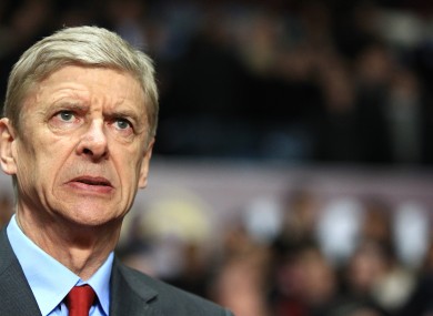 Hold steady: Arsenal manager Arsene Wenger.