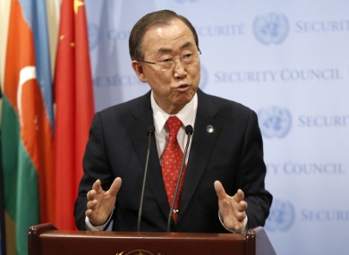 United Nations Secretary General Ban Ki-moon