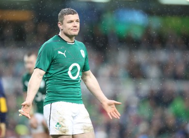 Brian O'Driscoll sat out Ireland training today.