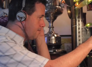 Gogarty in the video for his first single 'Radio'.