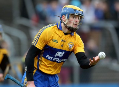 Seadna Morey starts for Clare this Sunday.