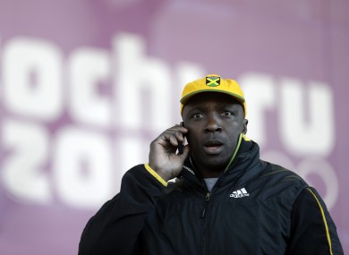 Winston Watts sits out training in Sochi.