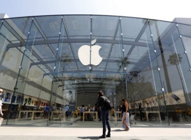 The Apple store in Santa Monica, California.