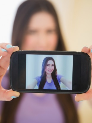 Taking a selfie - cheese!