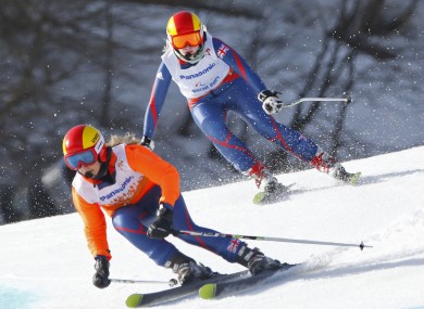 Kelly Gallagher in action this morning.