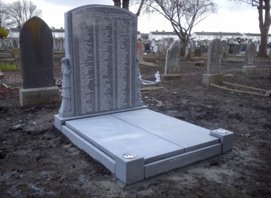 The monument at Mount Jerome cemetery.