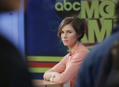 Amanda Knox on Good Morning America.