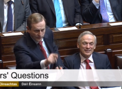 Enda Kenny got animated in the Dáil today