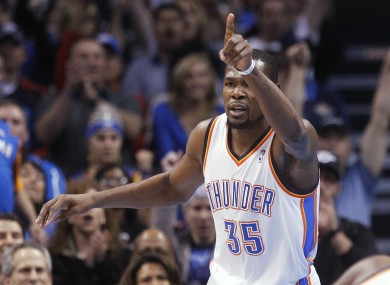 Kevin Durant has had another high-scoring season for the Oklahoma City Thunder.