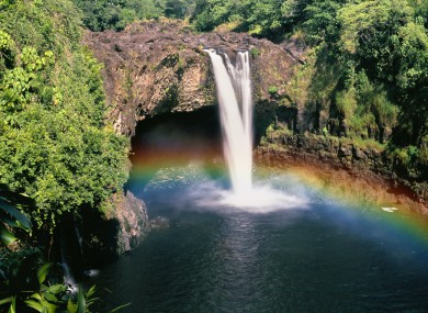 Rainbow Falls in Hawaii