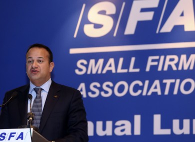 Leo Varadkar at the SFA annual lunch last year.
