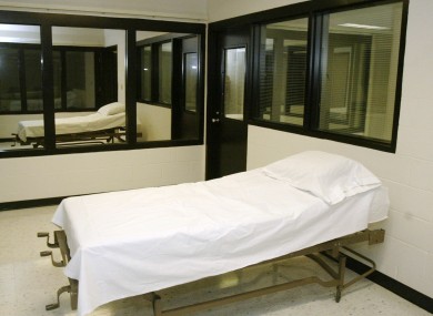 The death chamber at the Missouri Correctional Center.