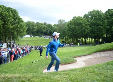 Rory McIlory during day two of the BMW PGA Championship at the Wentworth Club.