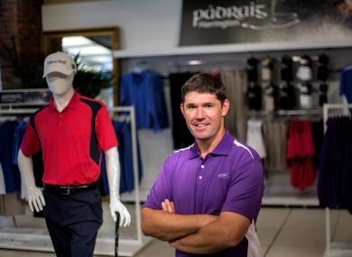 Harrington launching his new clothing range for Dunnes Stores in Dublin yesterday.