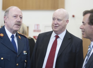 Brian Purcell (centre) with former Garda Commissioner Martin Callinan and former Justice Minister Alan Shatter