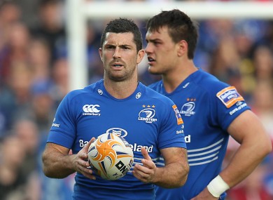 Kearney lines up a touch-finding kick in the semi-final against Ulster.