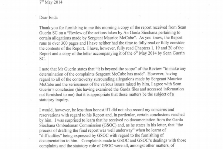 Dear Enda....\' Here is Alan Shatter\'s resignation letter Dear Enda....\' Here is Alan Shatter\'s resignation letter