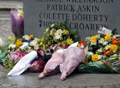 The monument on Dublin's Talbot for the victims.