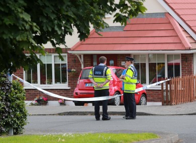 Scene in Bray on Friday following the discovery of the woman's body.