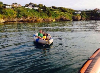 The two boys found by the Coast Guard