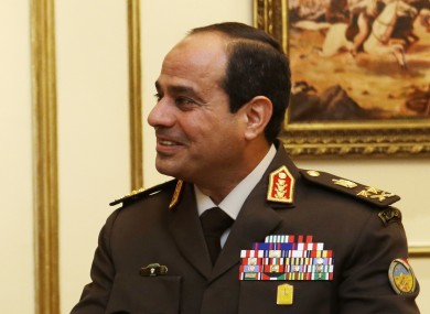 Abdel Fattah al-Sisi during his time as Defense Minister.
