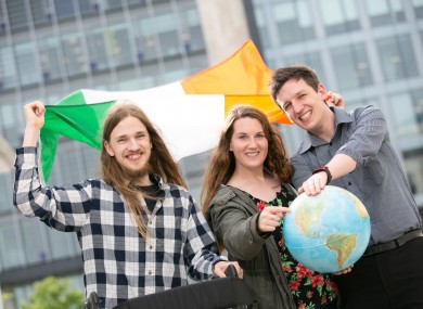 The team behind Access Earth, Matthew McCann, KC Grant, and Jack Gallagher.