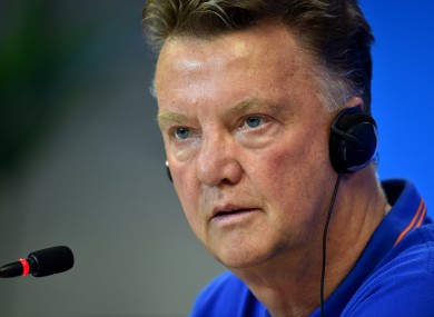 Netherlands coach Louis van Gaal.