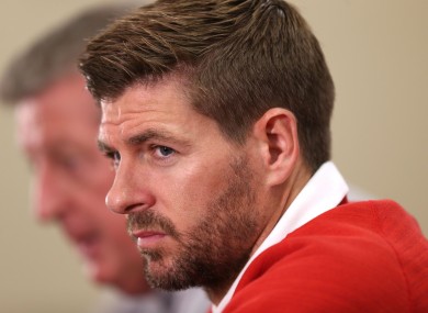 Captain Steven Gerrard speaks to the media at Barry University, Miami, USA.