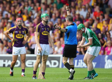 Matthew O'Hanlon's late red card summed up a tough day for Wexford.