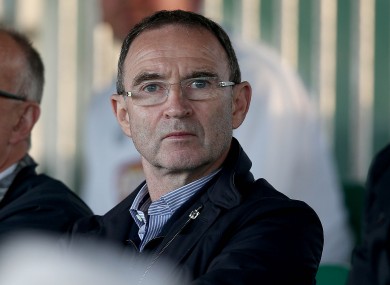 Martin O'Neill checks out the action in Bray.