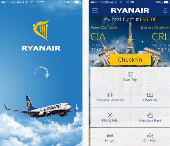 New Ryanair app lets you use your phone as a boarding pass