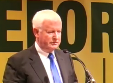 Frank Flannery speaking at the MacGill Summer School