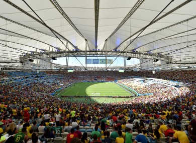 The Maracana, where the World Cup final will be played.