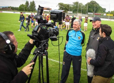 Irish TV interviewing Brian Cody and Liam Griffin