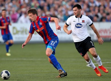 Dundalk's Patrick Hoban and Mario Maloca of Hajduk Split.