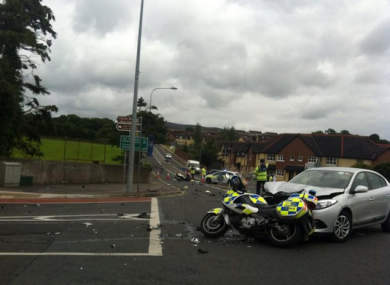 The scene of the crash.