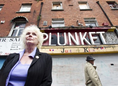 Actress, Fionnuala Flanagan at the historic site.